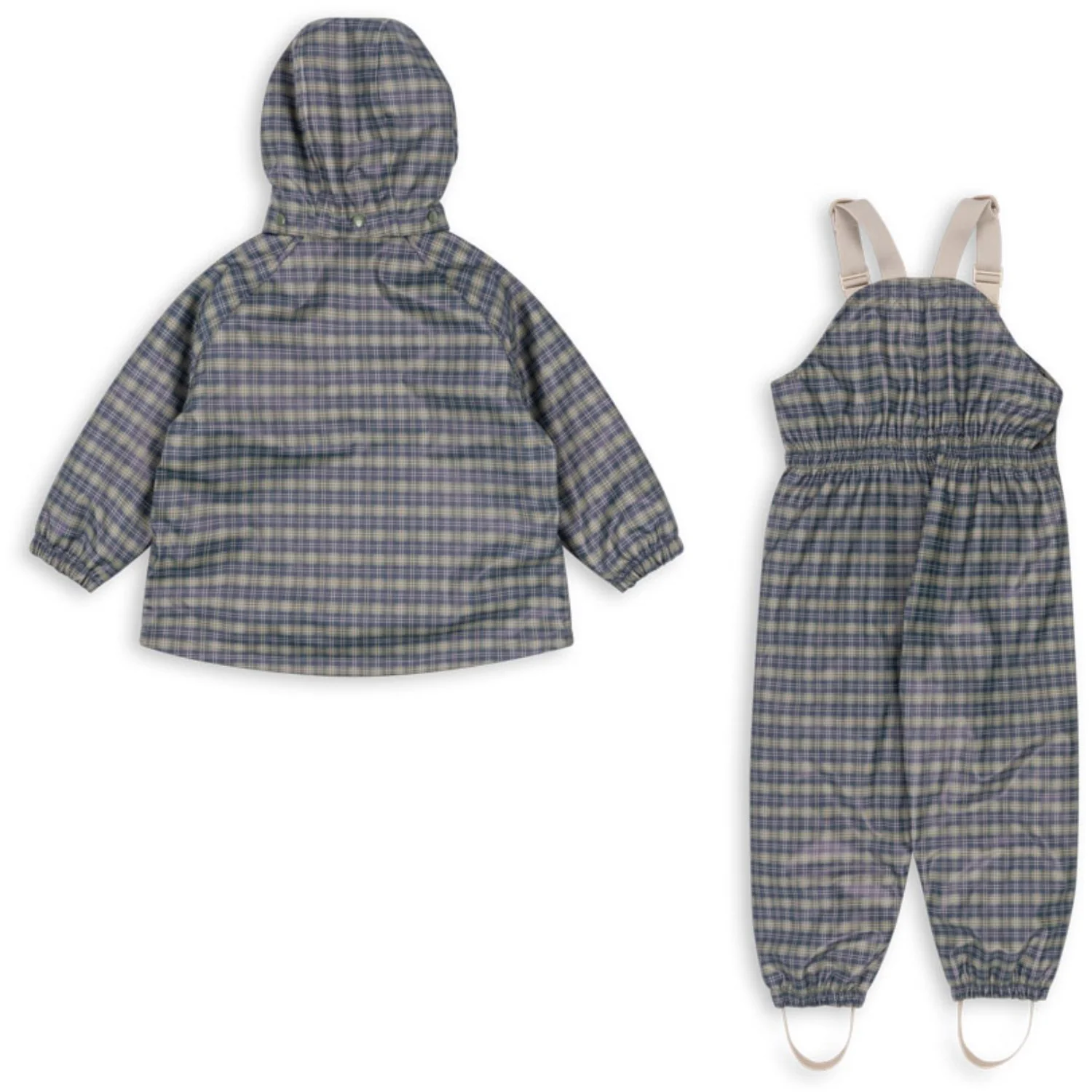 Konges Sløjd Laurel Blue Check Rainy Palme Set - Image 9