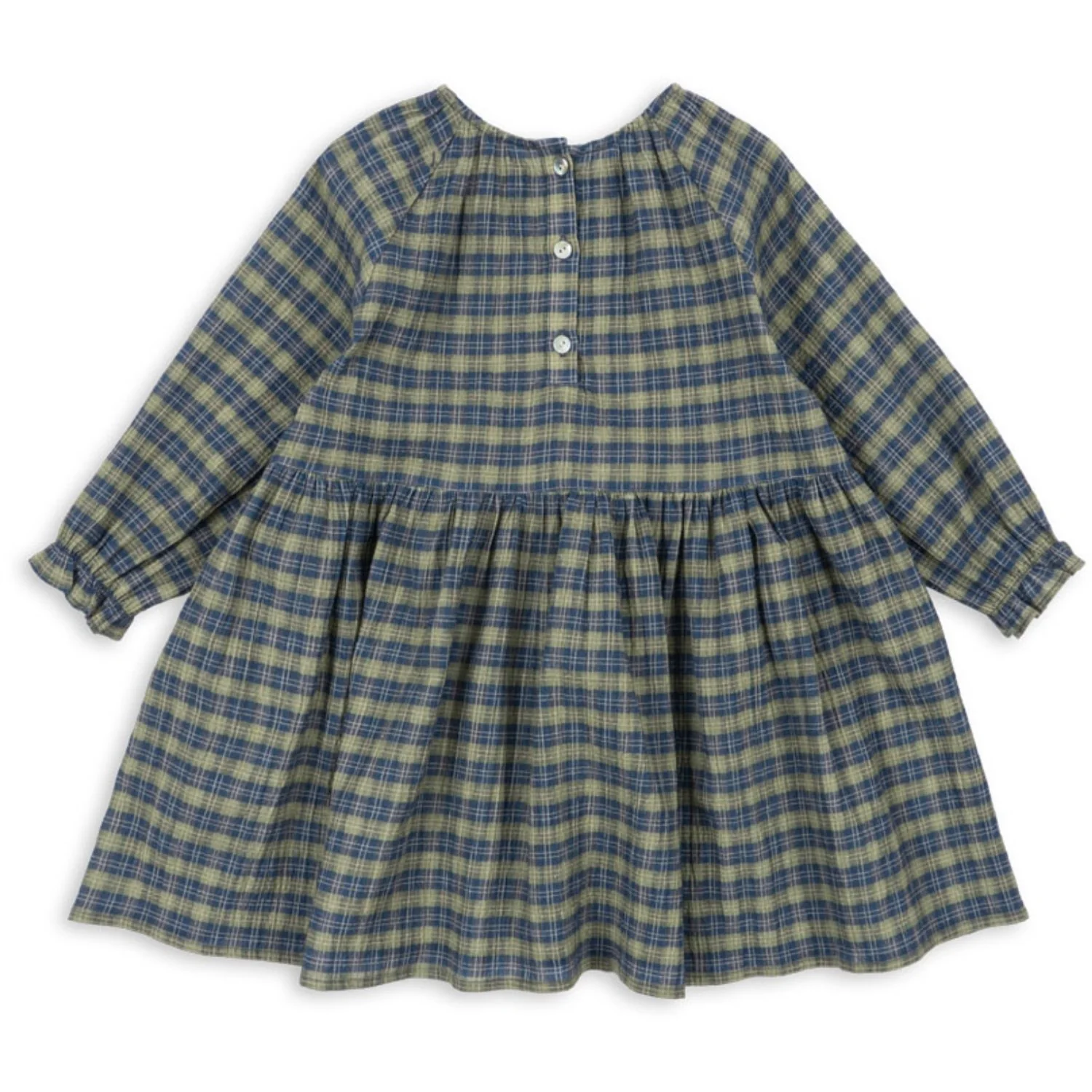 Konges Sløjd Laurel Blue Check Terre Dress GOTS - Image 4