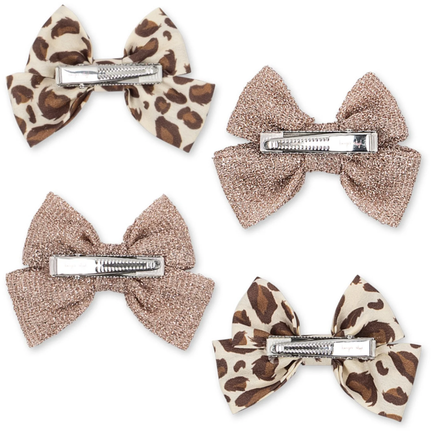 Konges Sløjd Leo/Rose 4 Pack Bow Hair Clip - Image 4