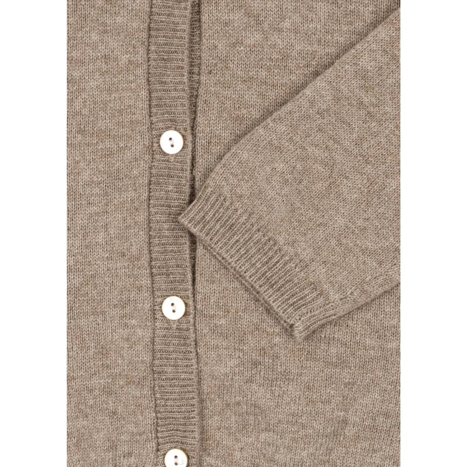 Konges Sløjd Light Brown Mattou Knit Cardigan - Image 2