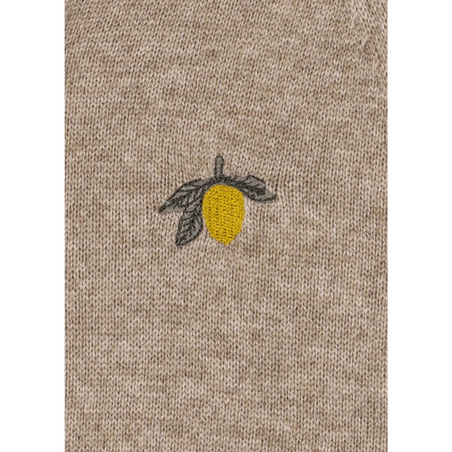 Konges Sløjd Light Brown Mattou Knit Onesie - Image 5
