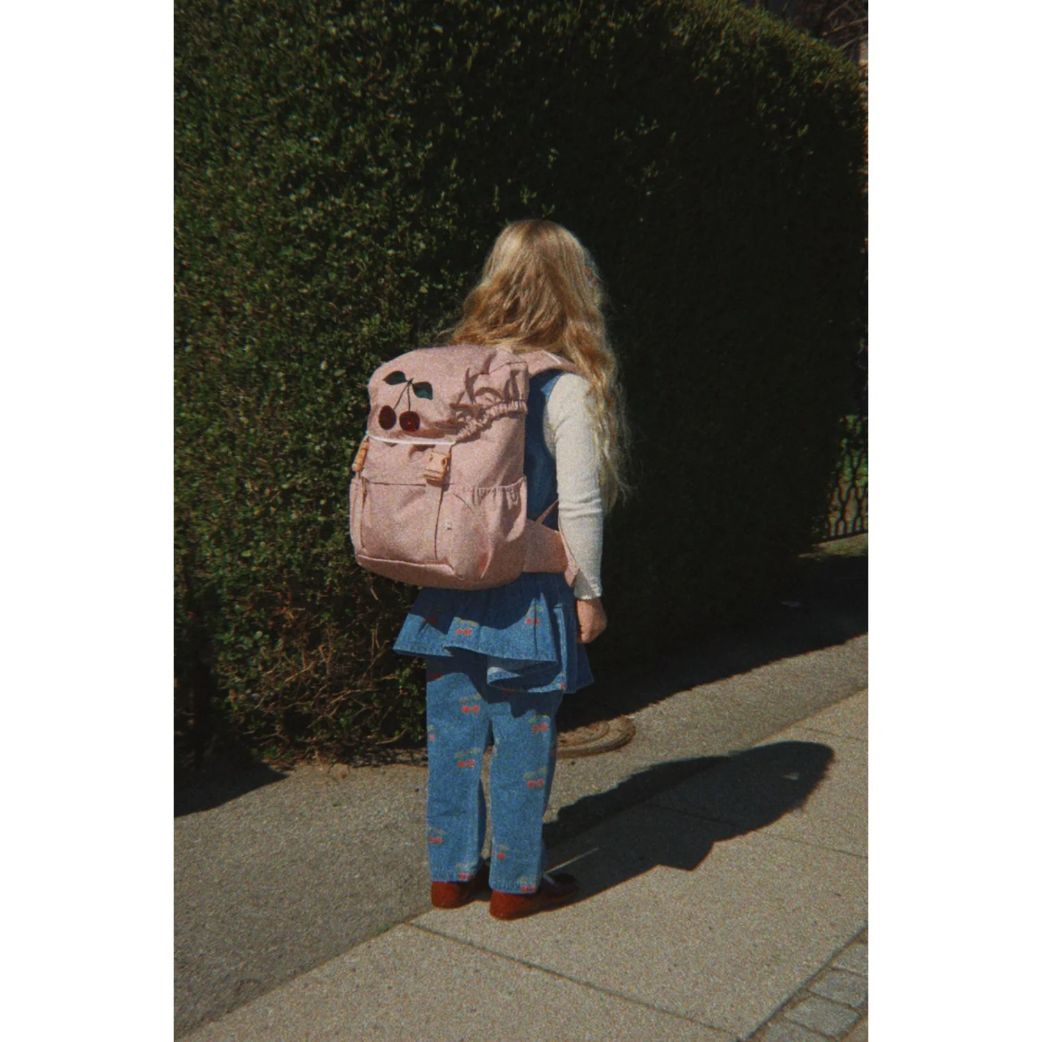Konges Sløjd Ma Grande Cerise Denim Magot Frill Pants Gots - Image 4