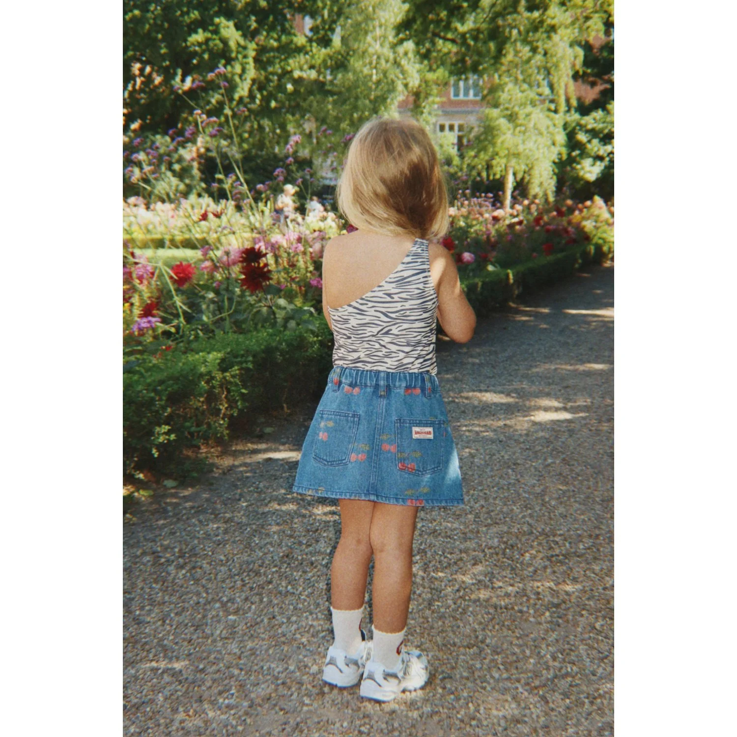 Konges Sløjd Ma Grande Cerise Denim Magot Printed Skirt Gots - Image 2