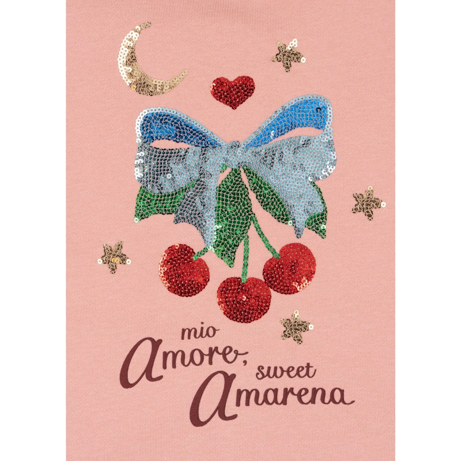 Konges Sløjd Mellow Rose Lou Sequin Sweat Zip Hood Ocs - Image 3