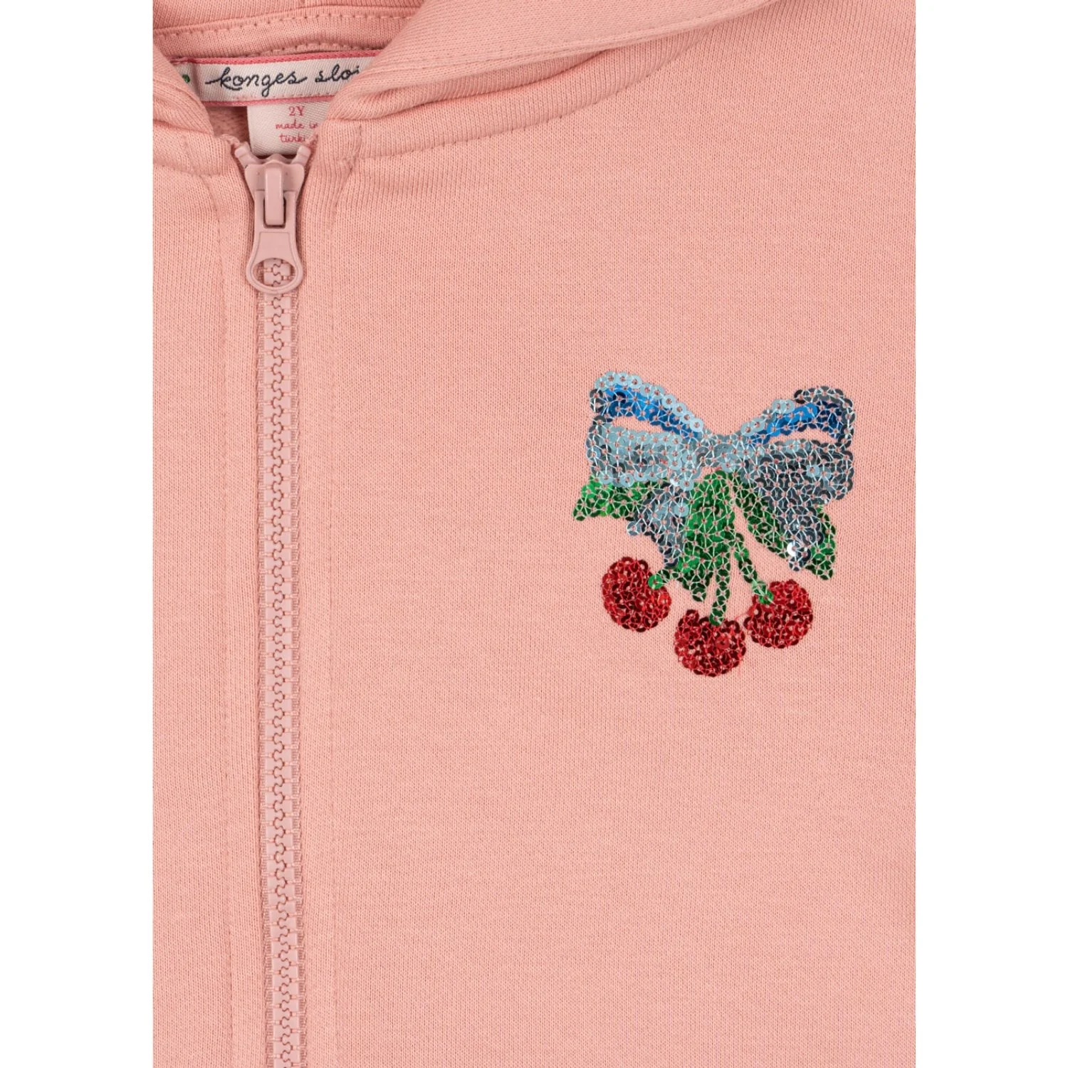 Konges Sløjd Mellow Rose Lou Sequin Sweat Zip Hood Ocs - Image 4