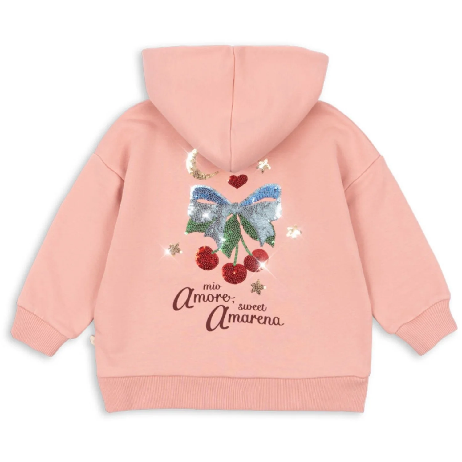 Konges Sløjd Mellow Rose Lou Sequin Sweat Zip Hood Ocs - Image 6