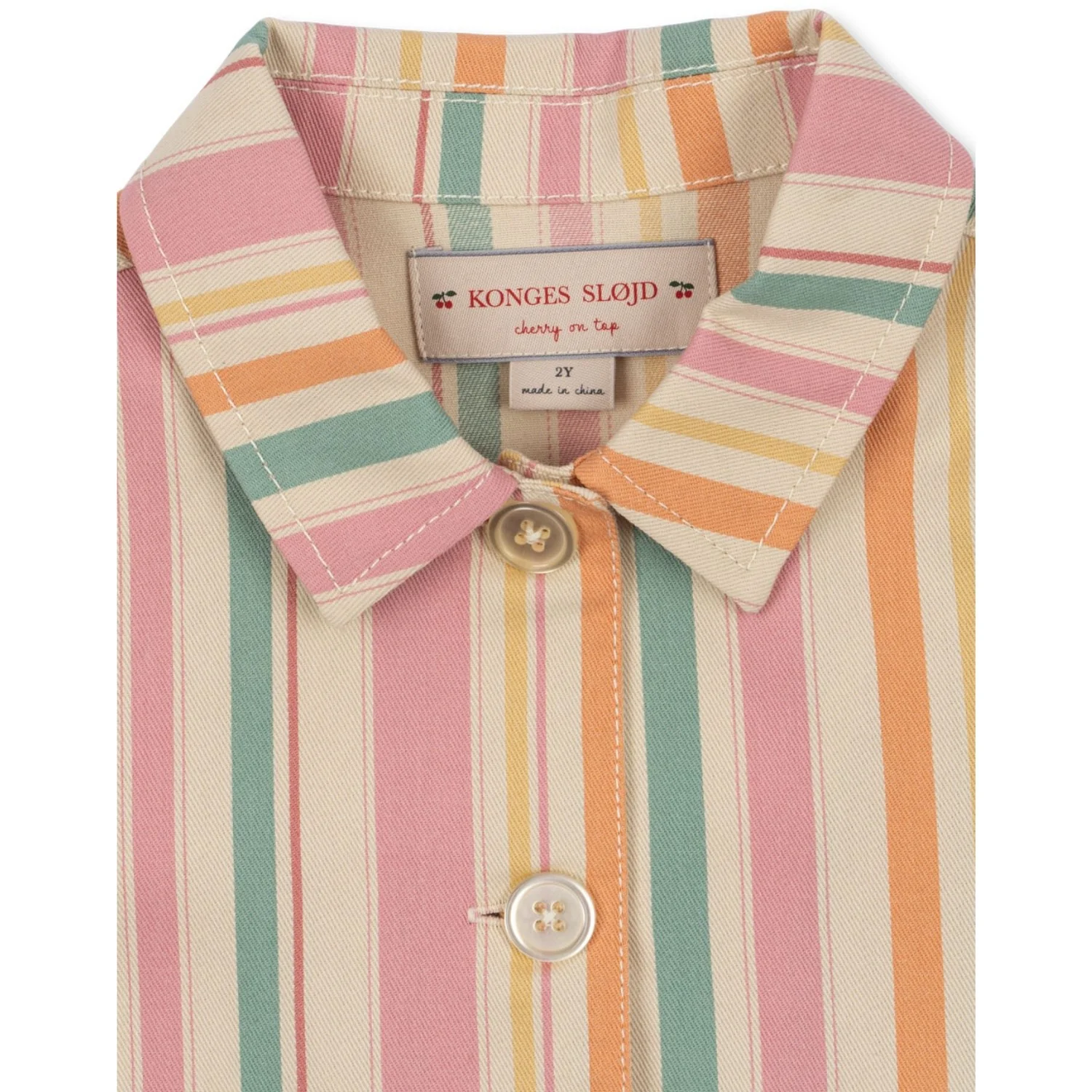 Konges Sløjd Miami Stripe Frankie Shirt Jacket Gots - Image 5