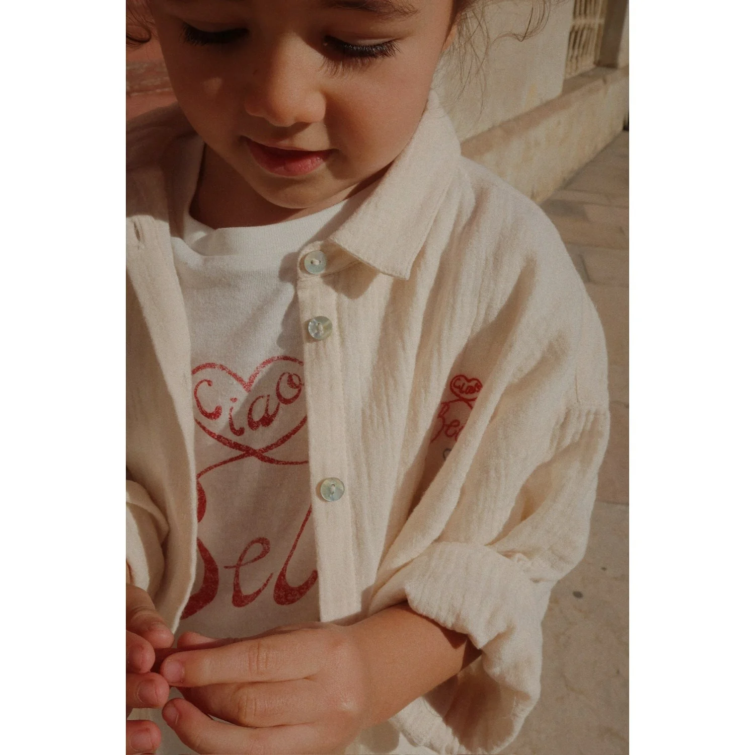 Konges Sløjd Mother Of Pearl RHW X KS Bella Shirt Gots - Image 2