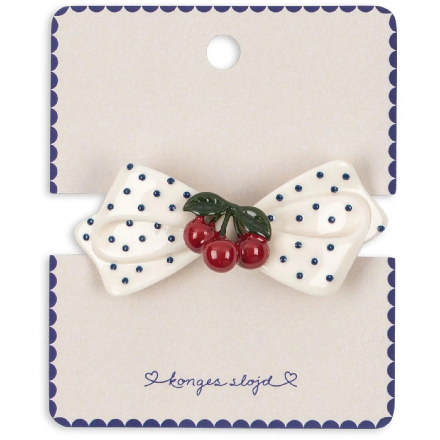 Konges Sløjd Multi Cherry Dot Hair Clip - Image 3