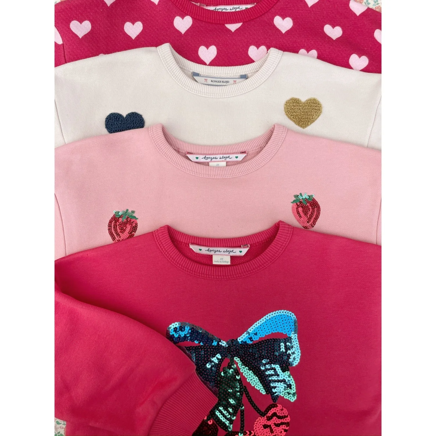 Konges Sløjd Multi Heart Lou Terry Sweat Shirt Ocs - Image 6