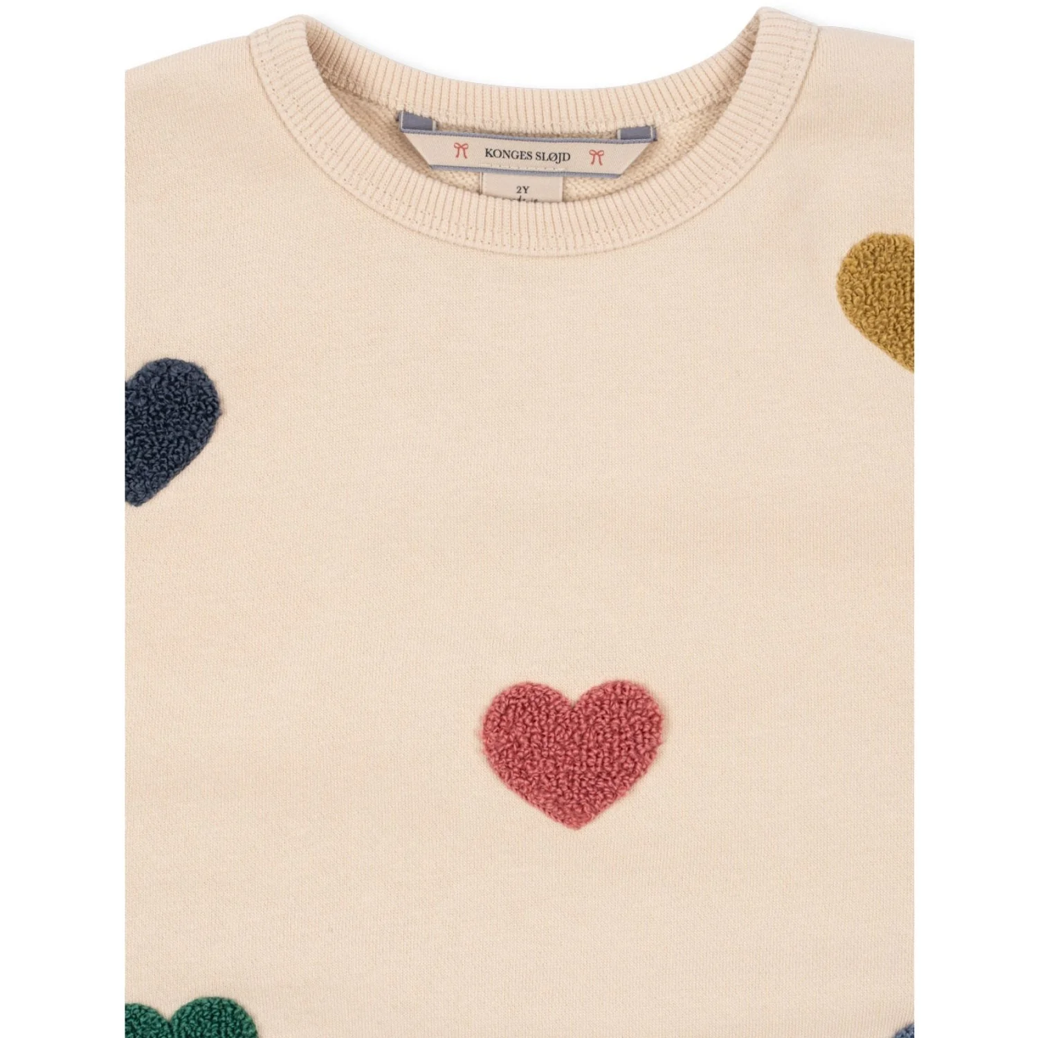 Konges Sløjd Multi Heart Lou Terry Sweat Shirt Ocs - Image 8