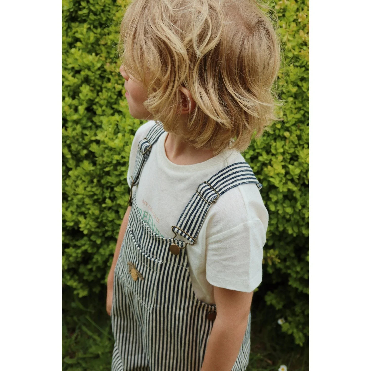 Konges Sløjd Naval Stripe Fender Overalls Gots - Image 5
