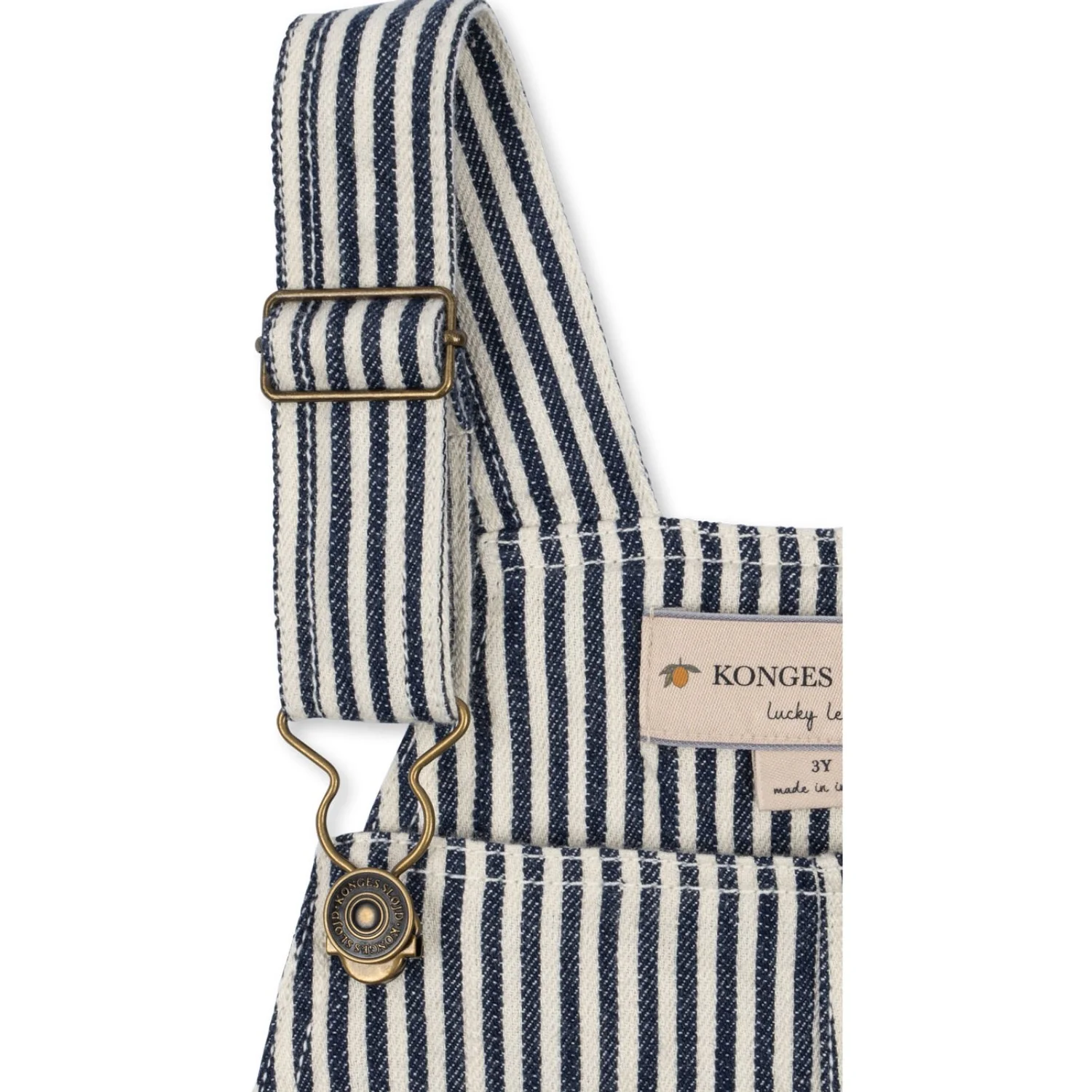 Konges Sløjd Naval Stripe Fender Overalls Gots - Image 8