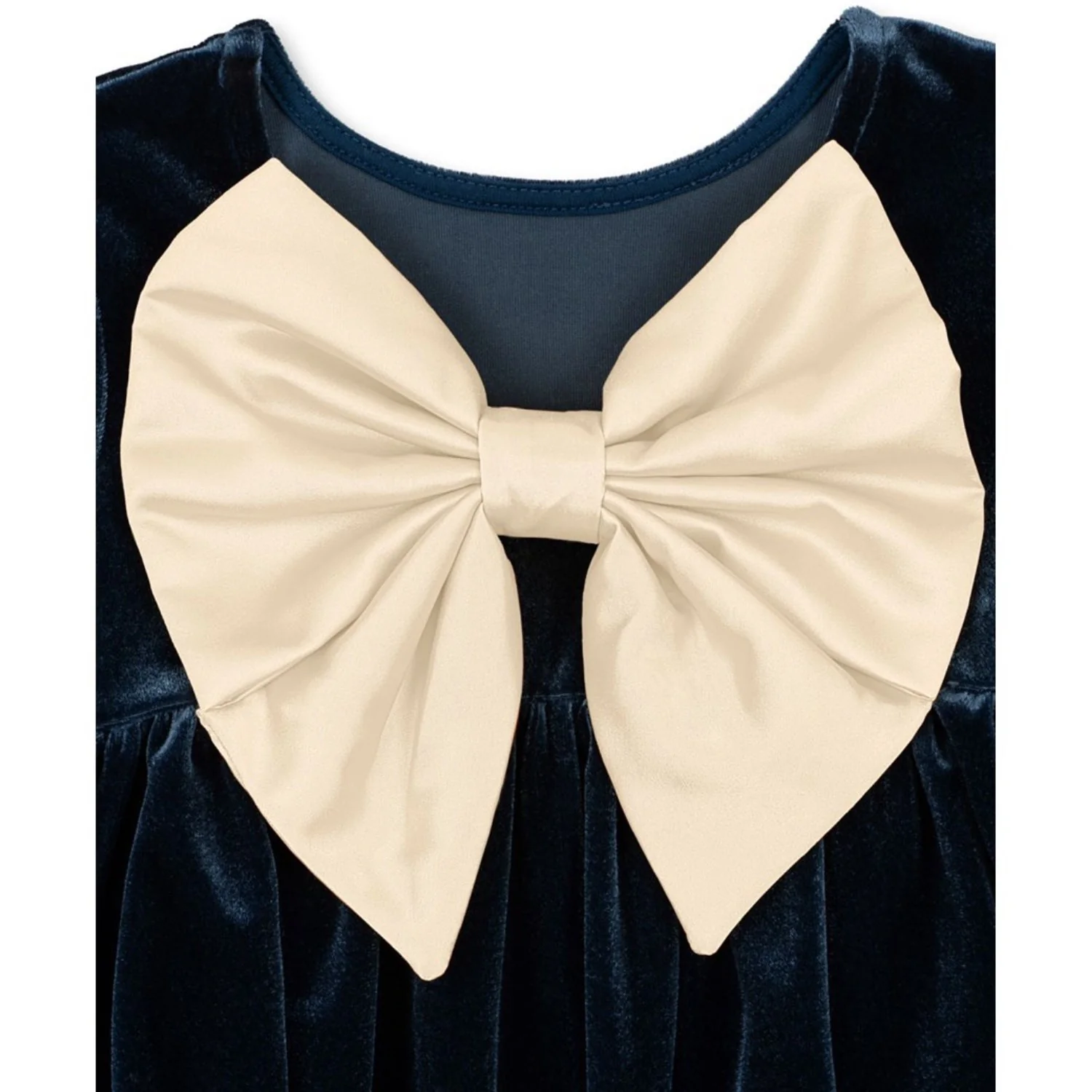Konges Sløjd x Luksusbaby Navy Blazer Gia Bow Dress Grs - Image 3