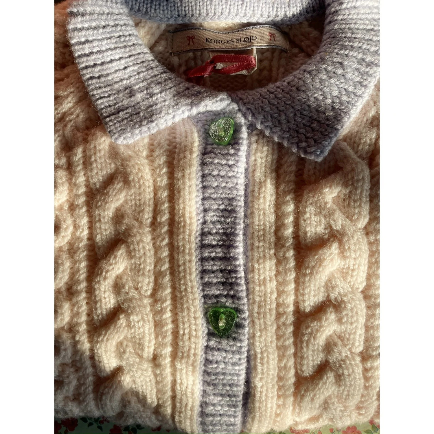 Konges Sløjd Off White Emma Cardigan - Image 3
