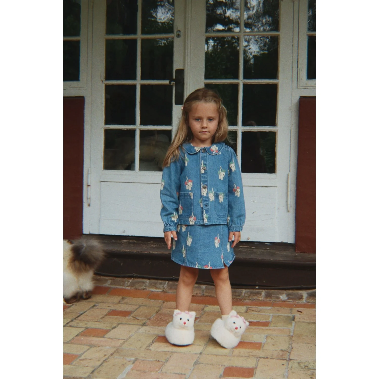 Konges Sløjd Off White Kitty Footies - Image 3