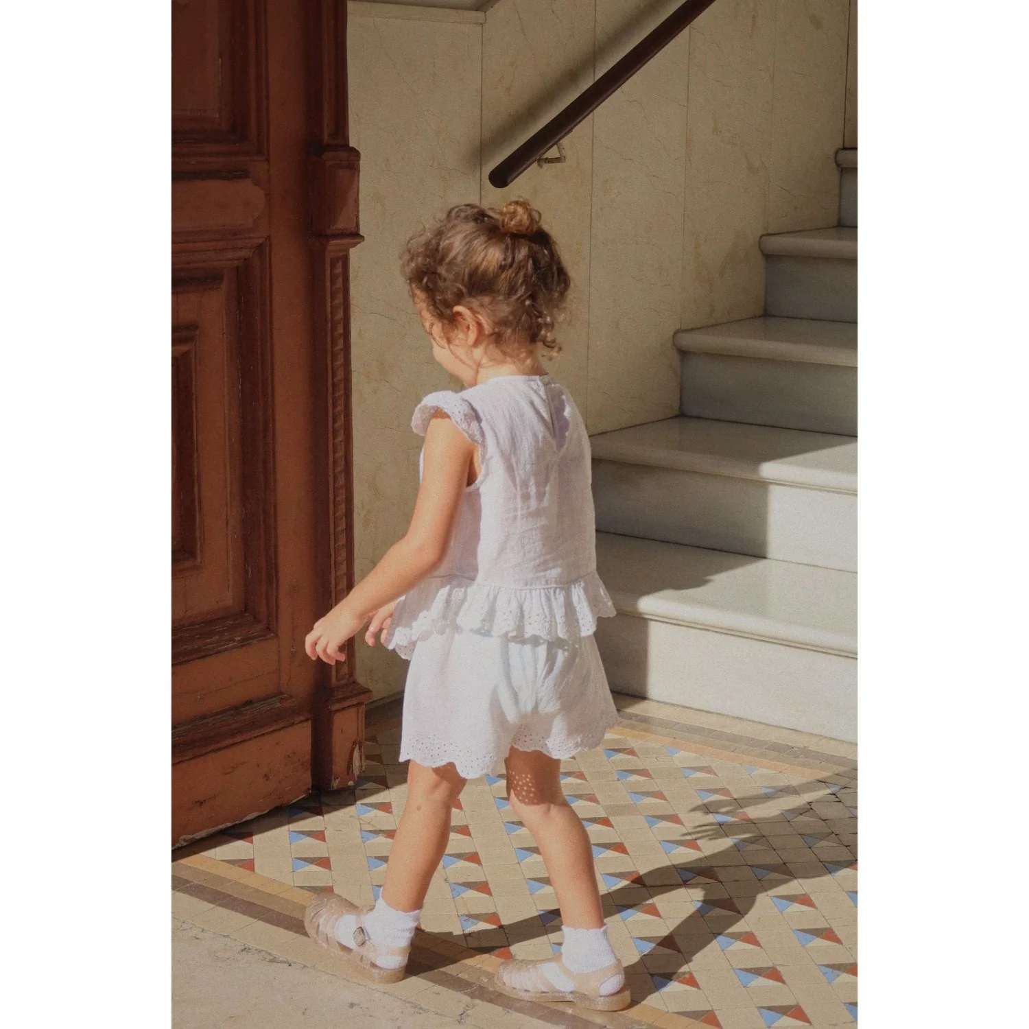 Konges Sløjd Optic White RHW X KS Fiori Shorts Gots - Image 2