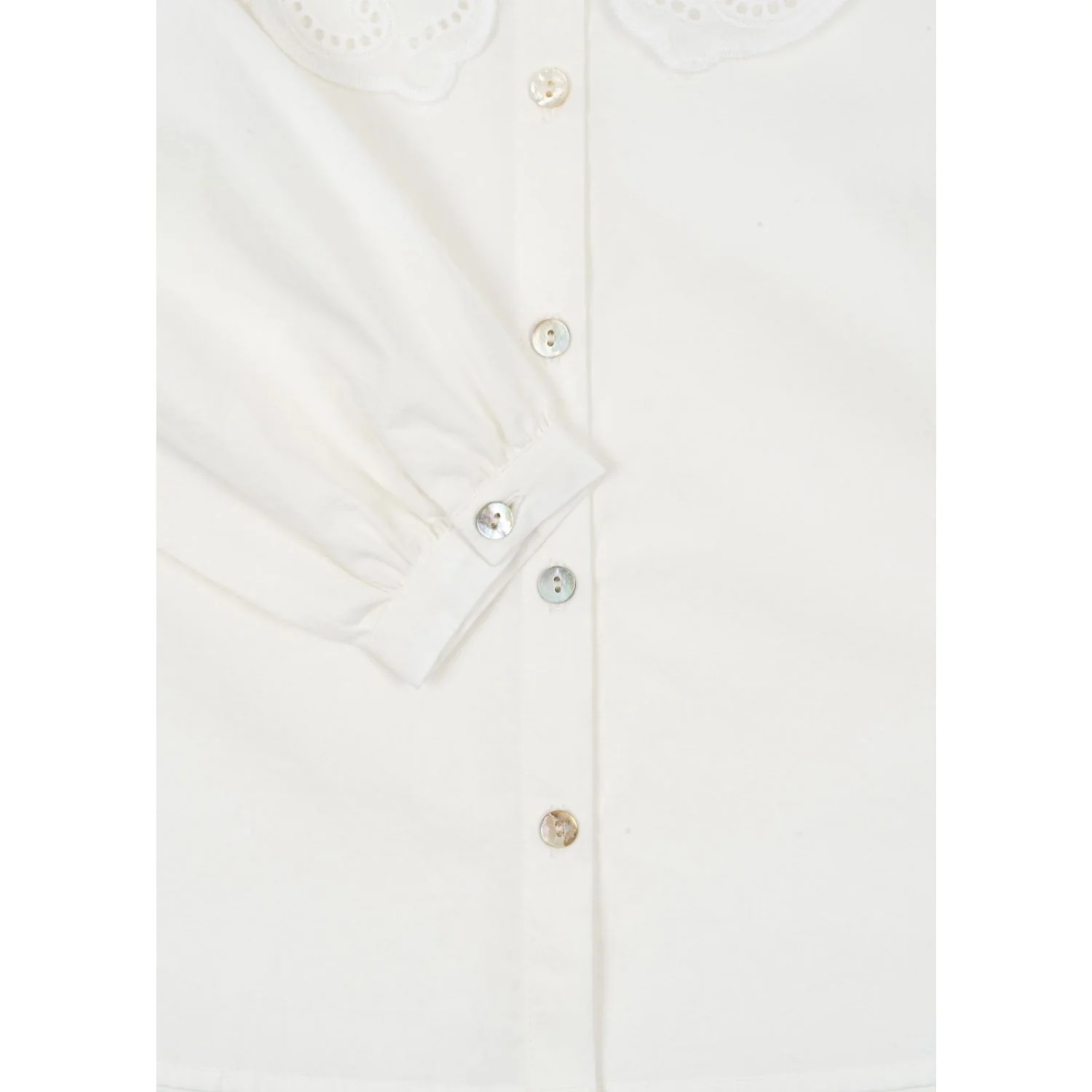 Konges Sløjd Optic White Rilo Collar Shirt GOTS - Image 3