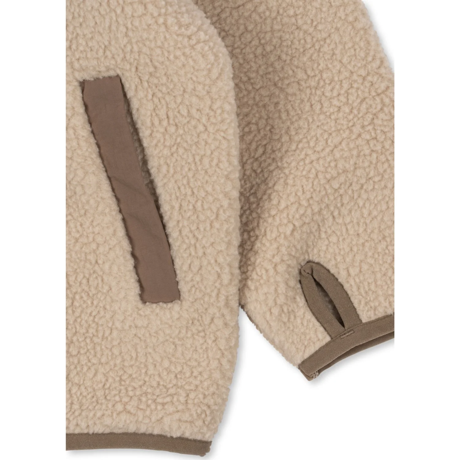Konges Sløjd Oxford Tan Flynn Fleece Jacket Grs - Image 6