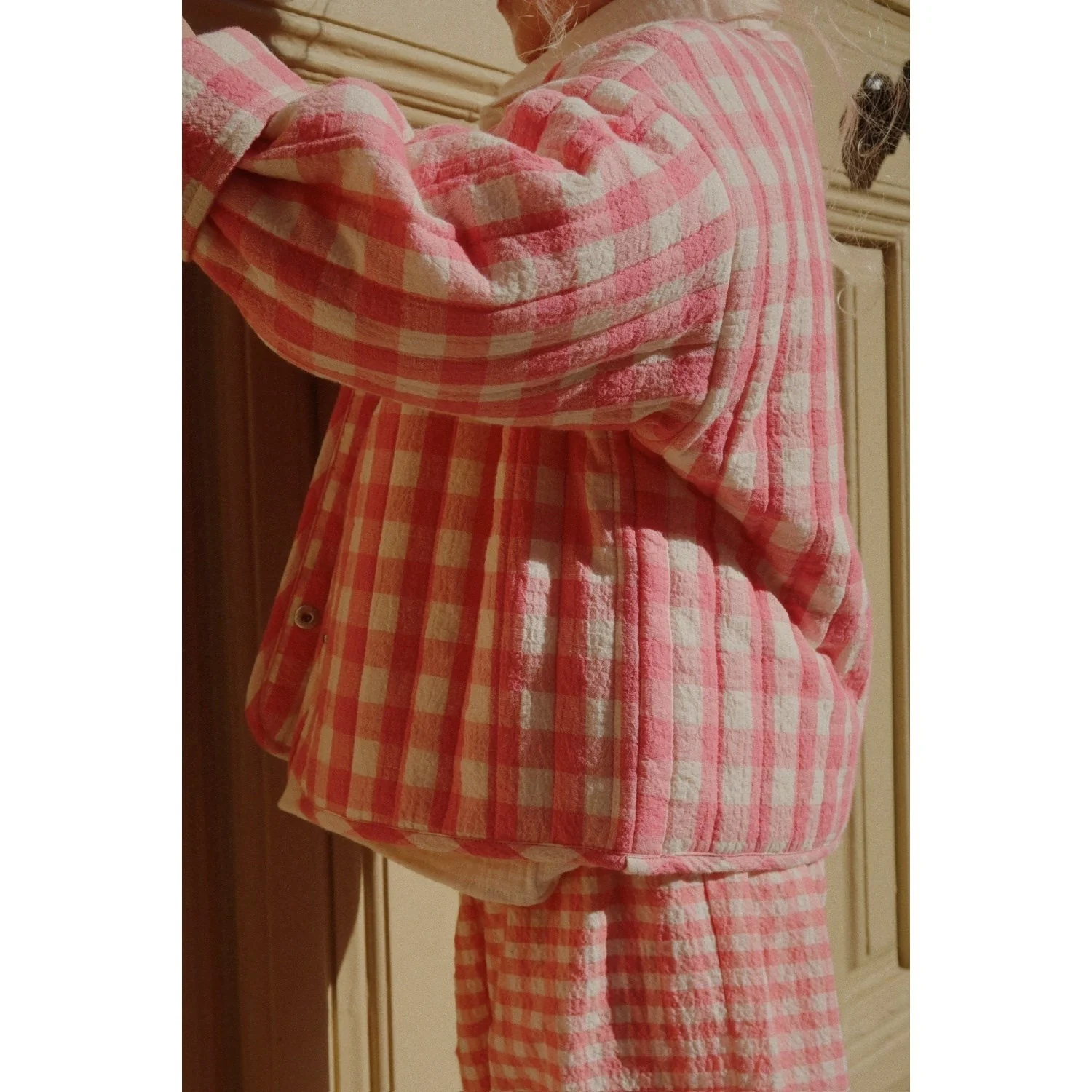 Konges Sløjd Peach Blossom Check RHW X KS Bella Jacket - Image 6