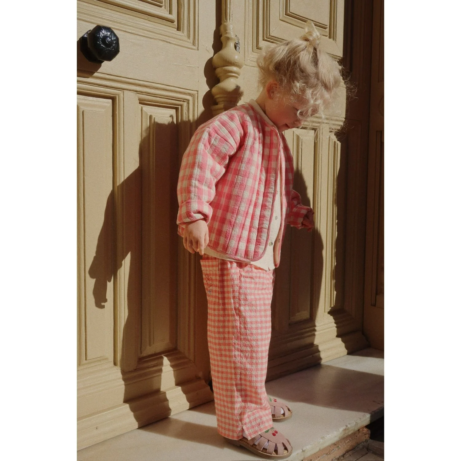 Konges Sløjd Peach Blossom Check RHW X KS Bella Pants Gots - Image 10