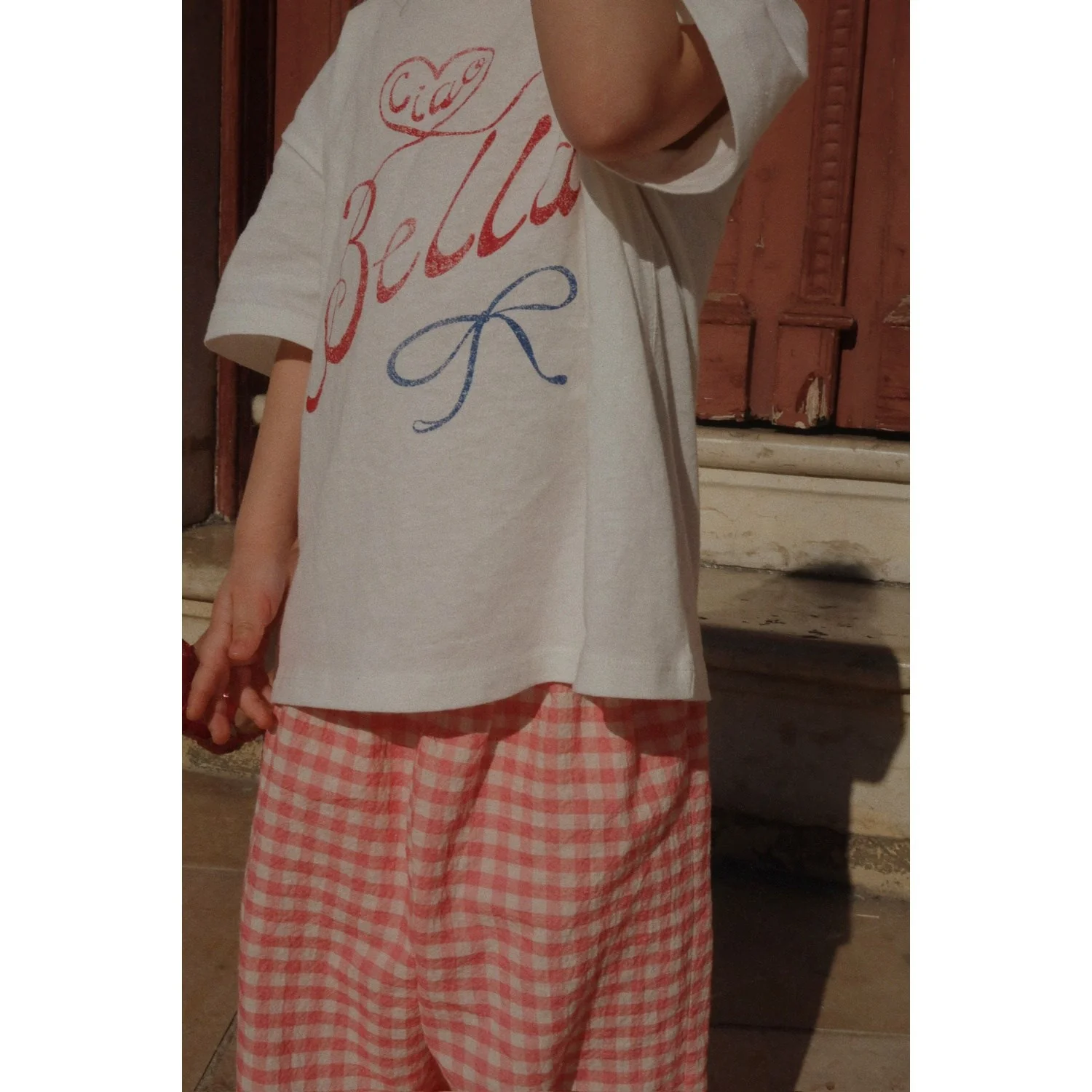 Konges Sløjd Peach Blossom Check RHW X KS Bella Pants Gots - Image 12