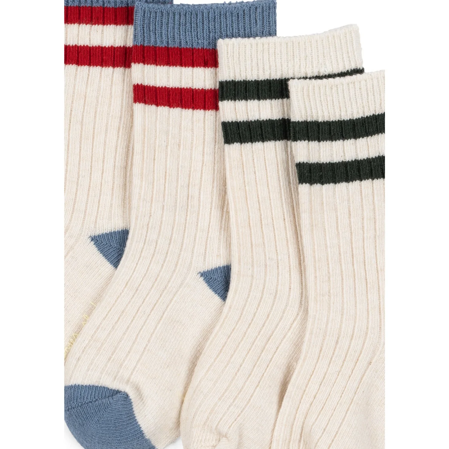 Konges Sløjd Pearl Blue 2 Pack Rib Socks - Image 2