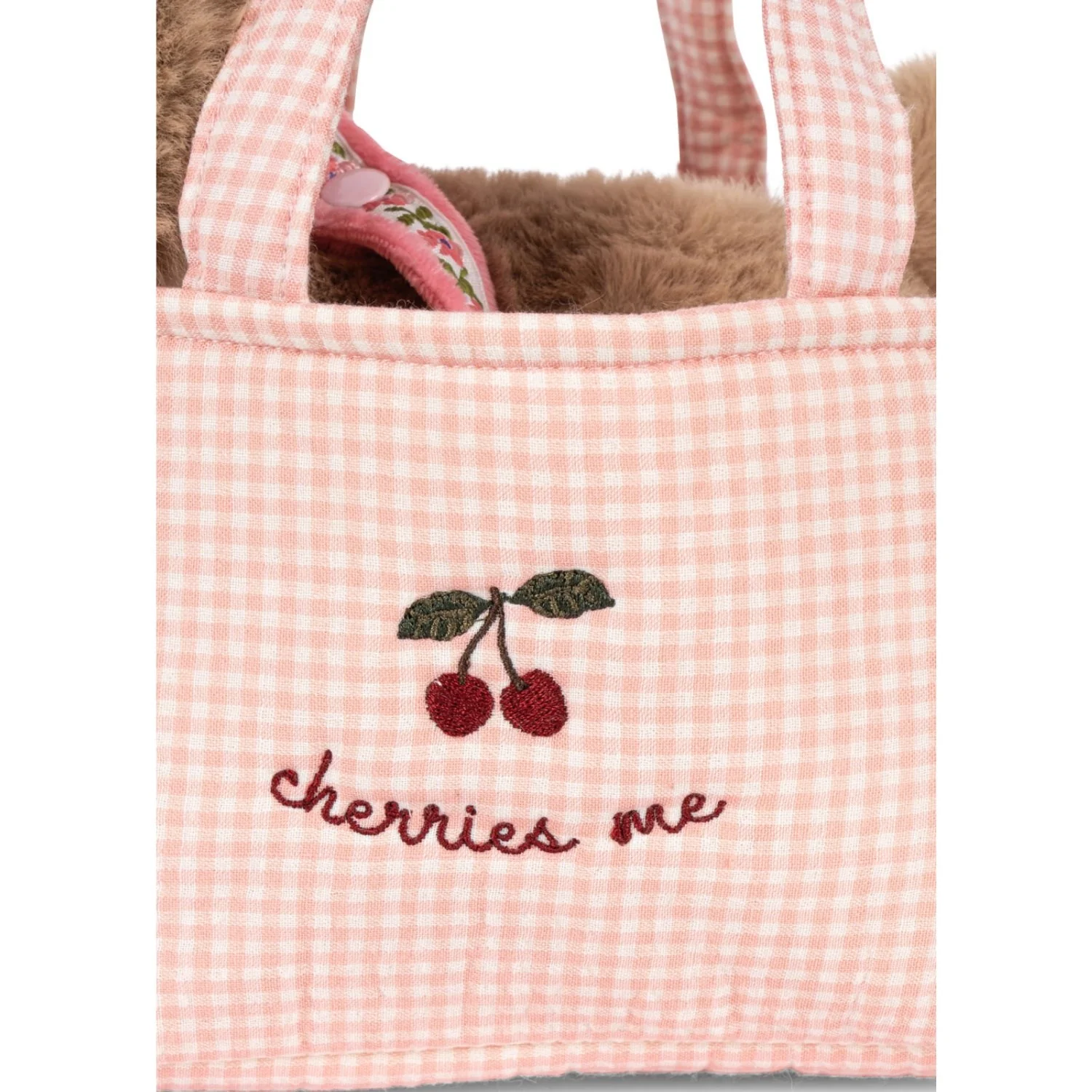 Konges Sløjd Pink Check Maude Puppy - Image 10