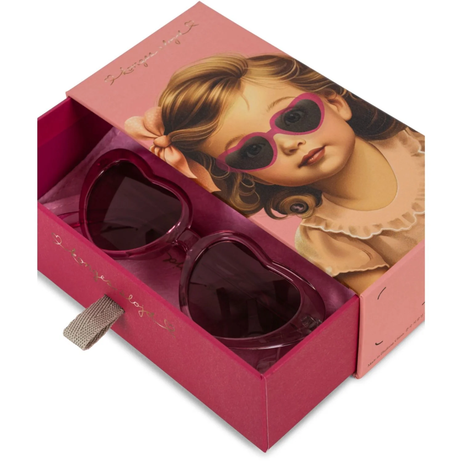 Konges Sløjd Pink Multi Sunglasses Baby Heart - Image 3