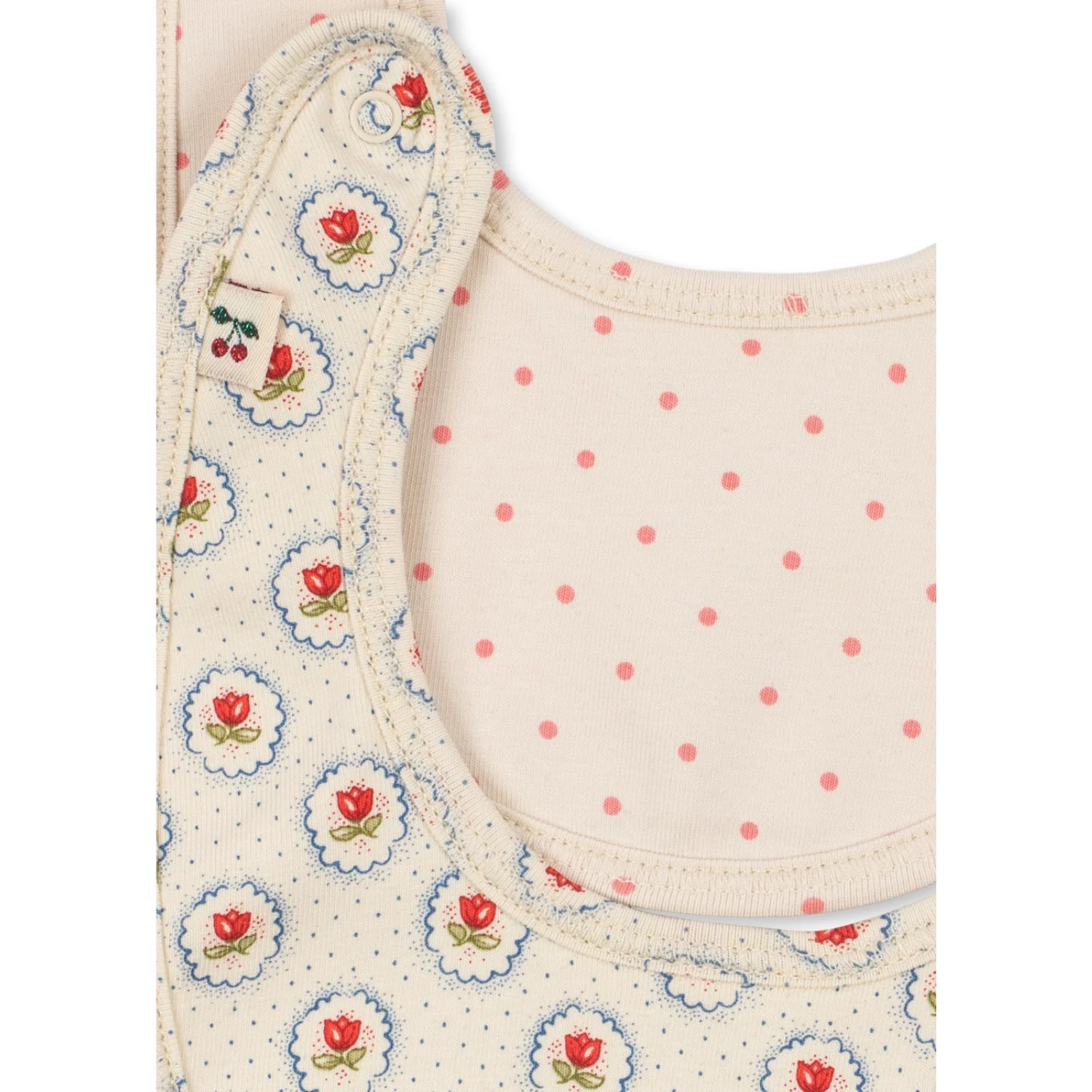 Konges Sløjd Pirouette Dot Basic 2 Pack Bibs - Image 2