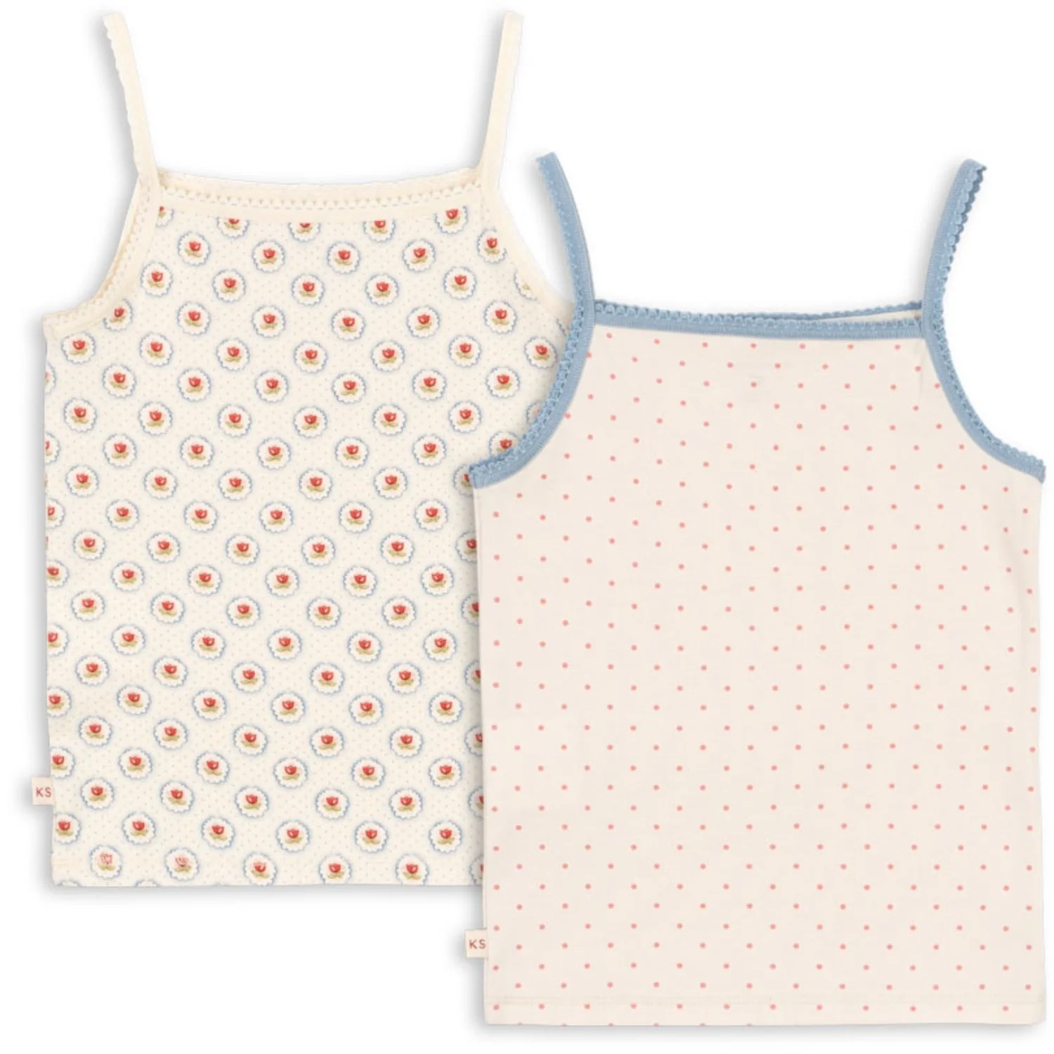 Konges Sløjd Pirouette Dot/Mirage Basic 2 Pack Strap Tops Gots - Image 4
