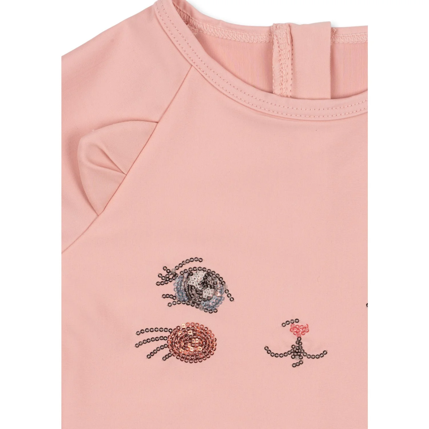Konges Sløjd Powder Pink Kitty Ls Swimsuit Grs - Image 2