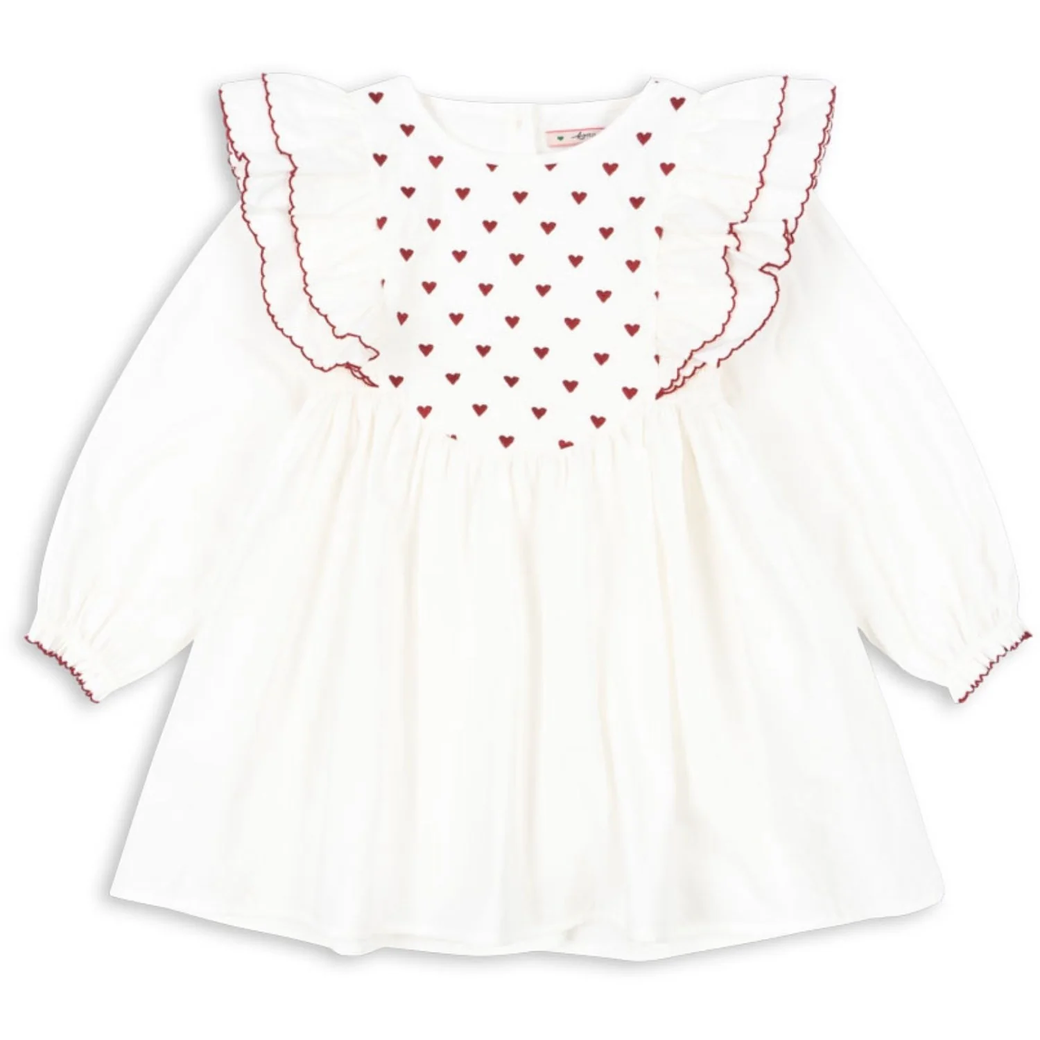 Konges Sløjd Pure White Coeur Dress Gots