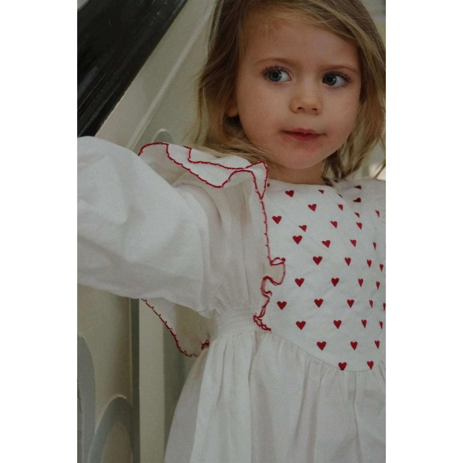 Konges Sløjd Pure White Coeur Dress Gots - Image 2