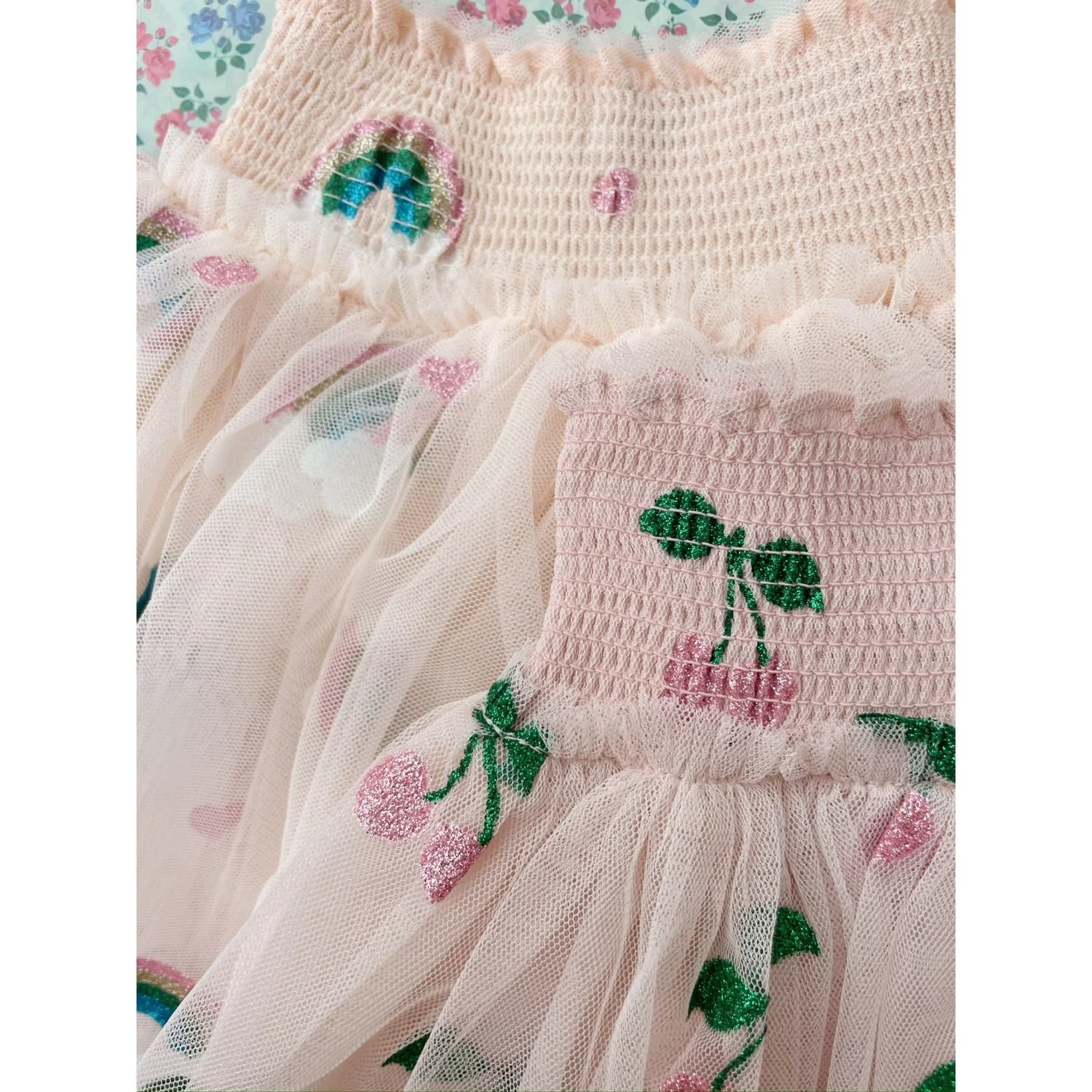 Konges Sløjd Rainbow Glitter Tullie Smock Skirt - Image 2
