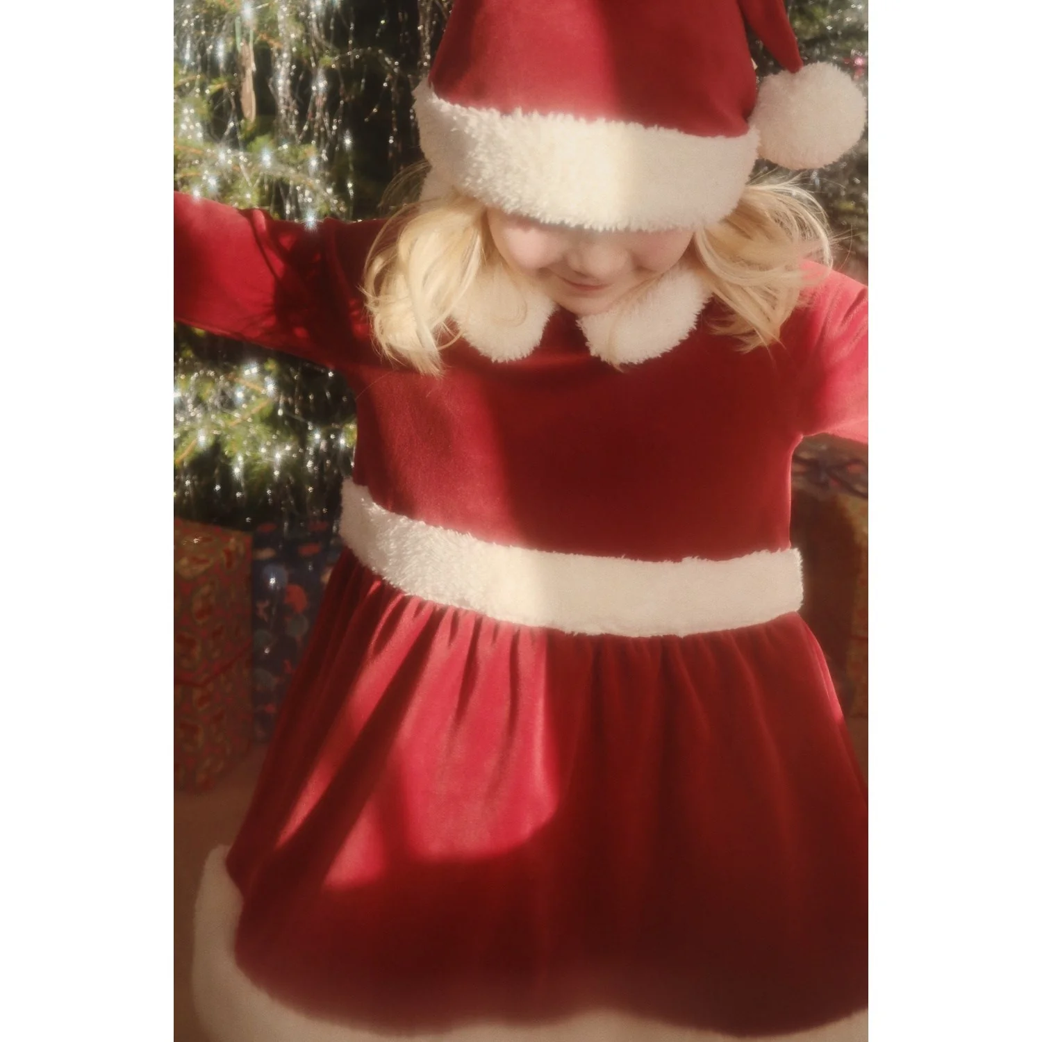 Konges Sløjd Red Dahlia Christmas Dress Grs - Image 3