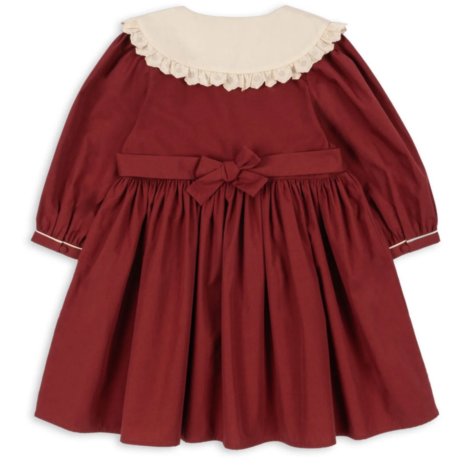 Konges Sløjd Red Dahlia Coeur Collar Dress Gots - Image 8