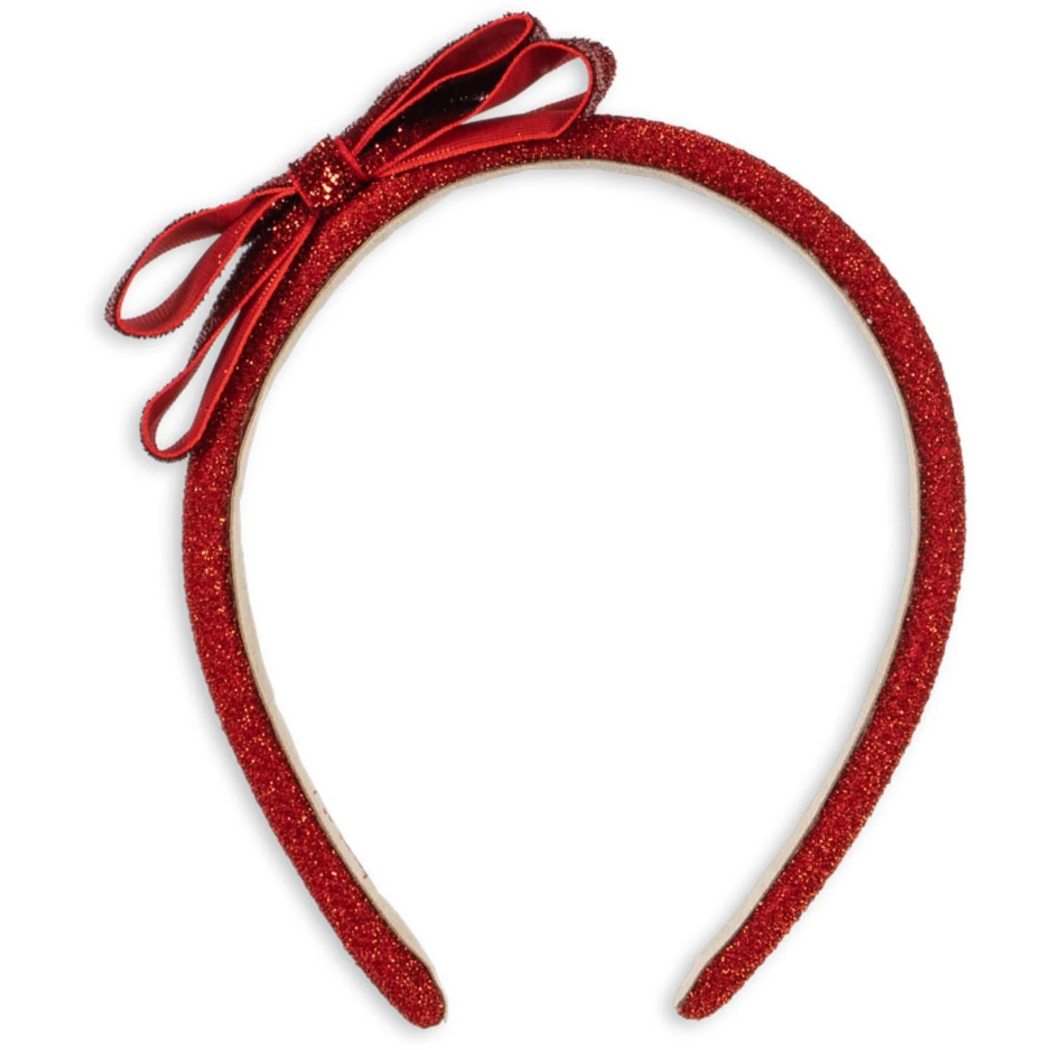 Konges Sløjd Red/Glitter Velvet Bow Hairbrace - Image 5