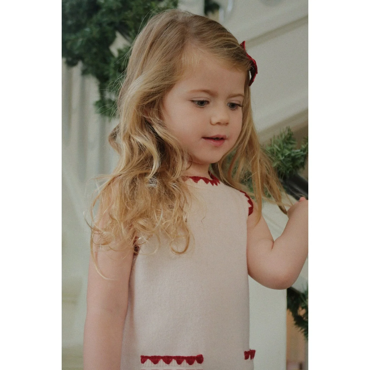 Konges Sløjd Red/Green 6 Pack Micki Bow Hair Clips - Image 3