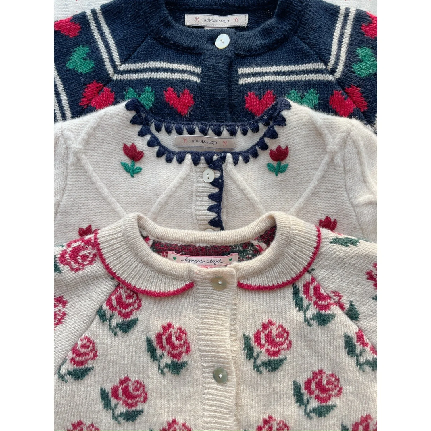 Konges Sløjd Rose Belou Knit Collar Cardigan - Image 7