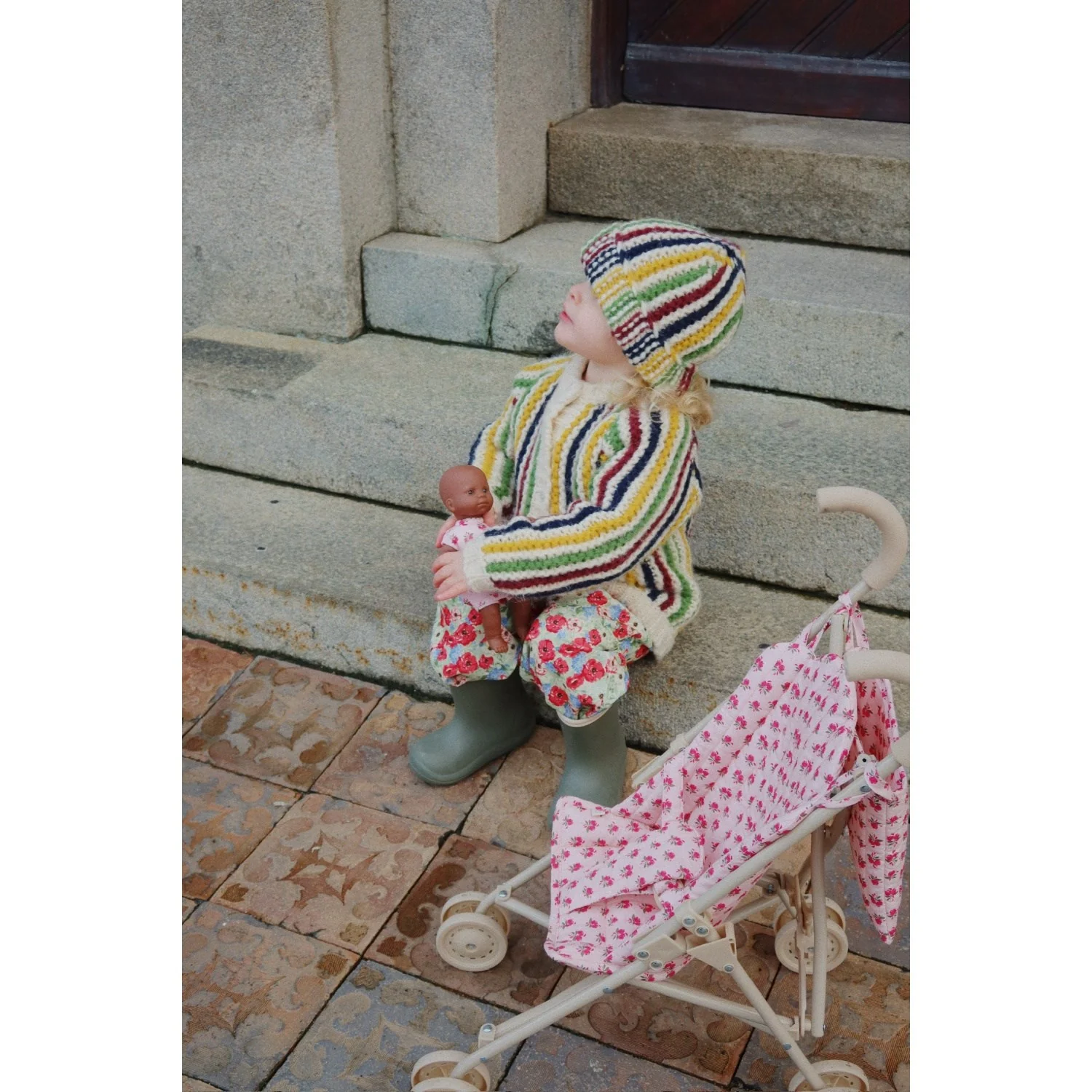 Konges Sløjd Rosie Rose Doll Stroller - Image 3