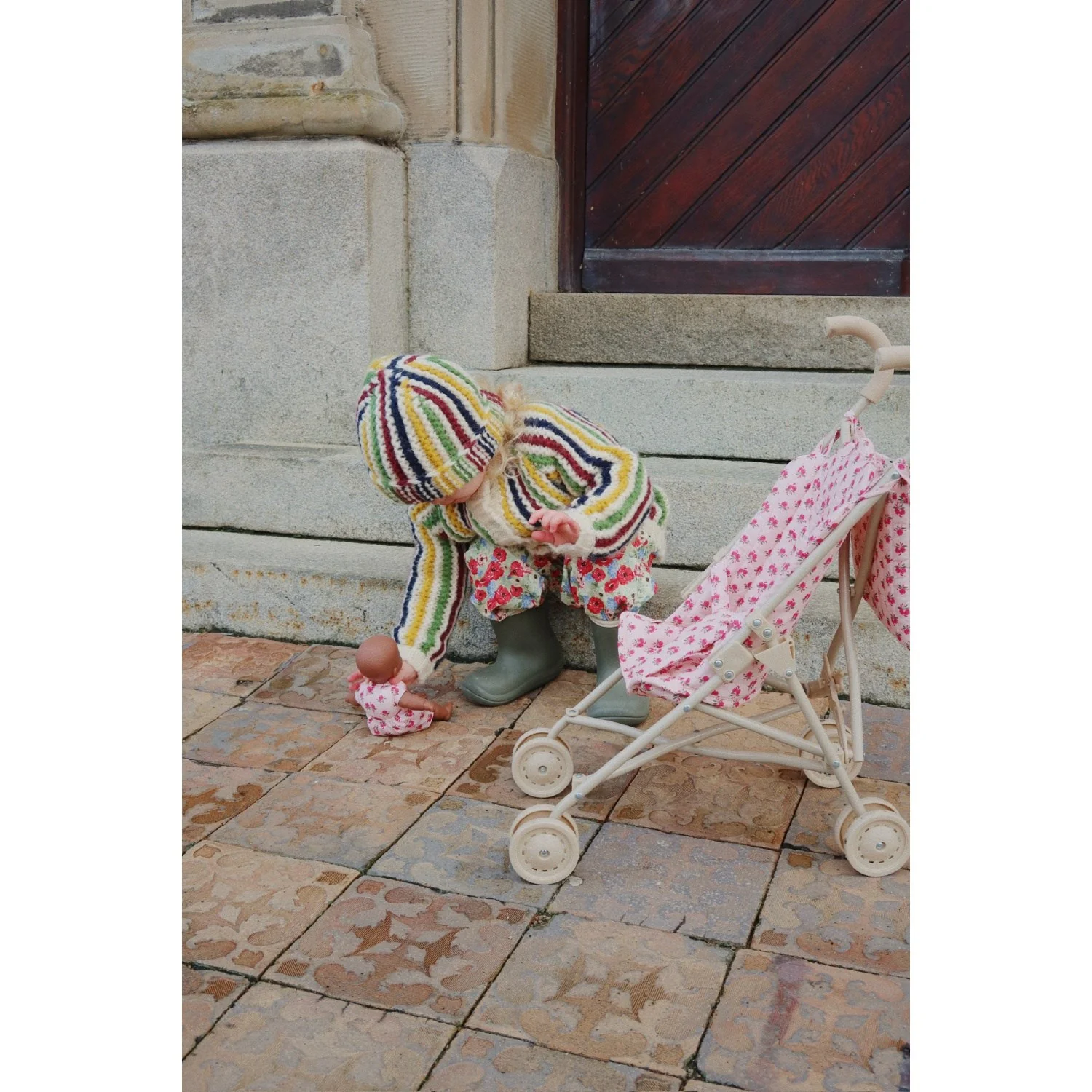 Konges Sløjd Rosie Rose Doll Stroller - Image 4