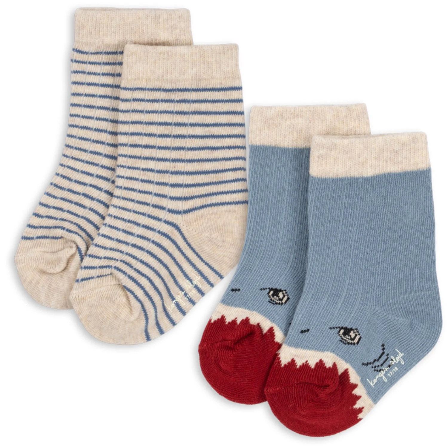 Konges Sløjd Shark 2 Pack Shark Rib Socks - Image 5
