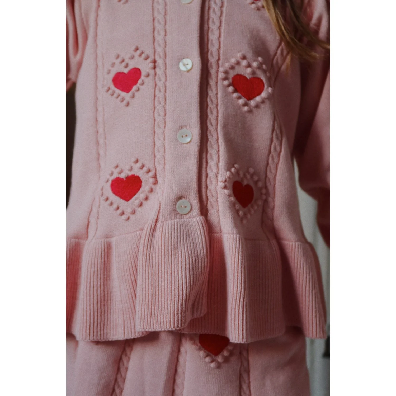 Konges Sløjd Silver Pink Soleil Cardigan GOTS - Image 2