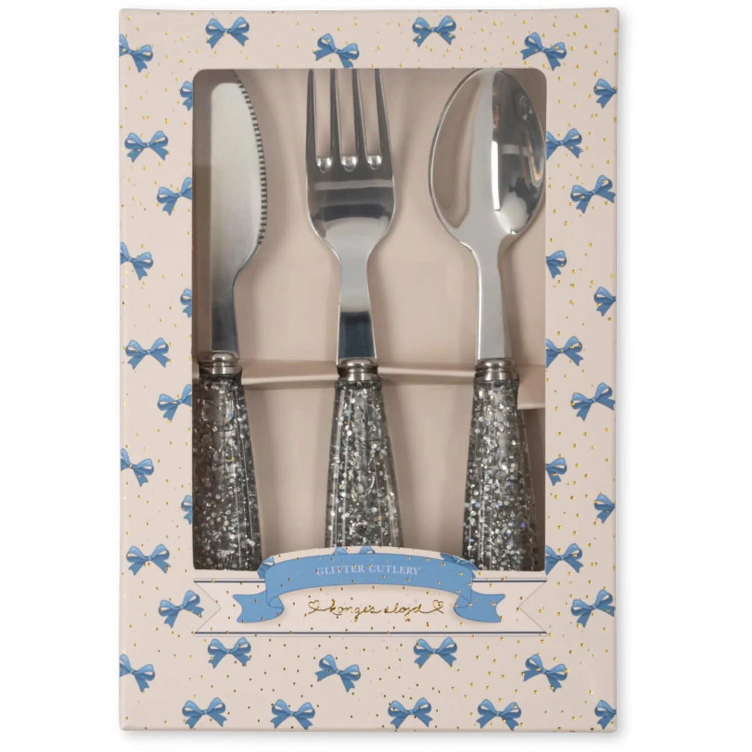 Konges Sløjd Sparkling Blue Sparkly Cutlery - Image 2