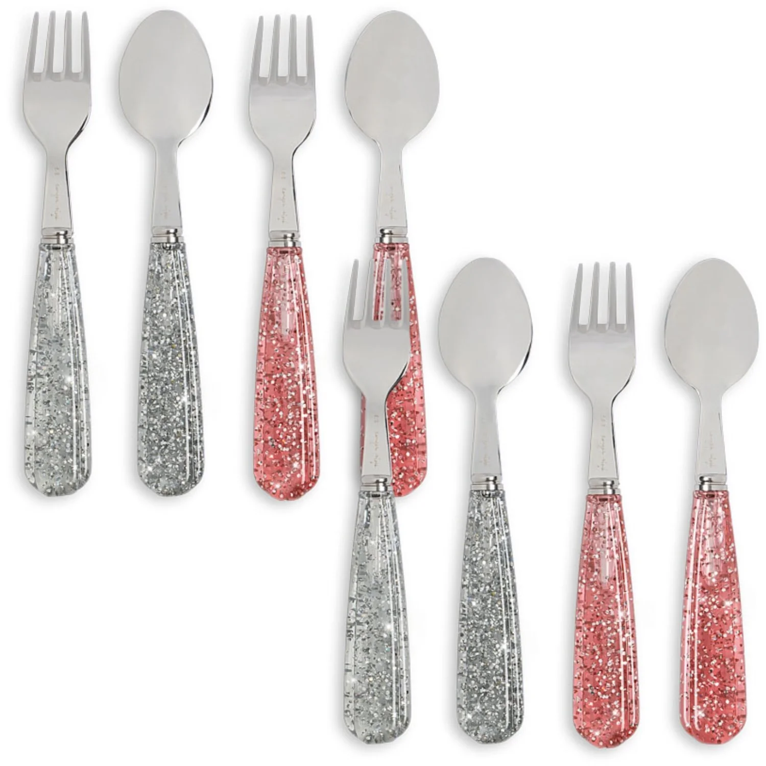 Konges Sløjd Sparkling Blush/Sparkling Blue 8 Pack Sparkly Cutlery - Image 3