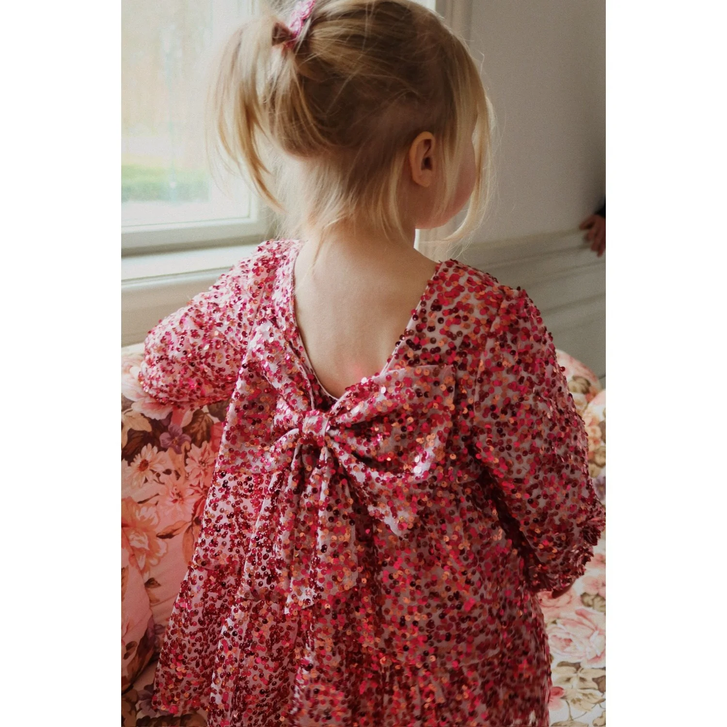 Konges Sløjd Sparkling Sangria Lila Sequins Bow Dress - Image 2