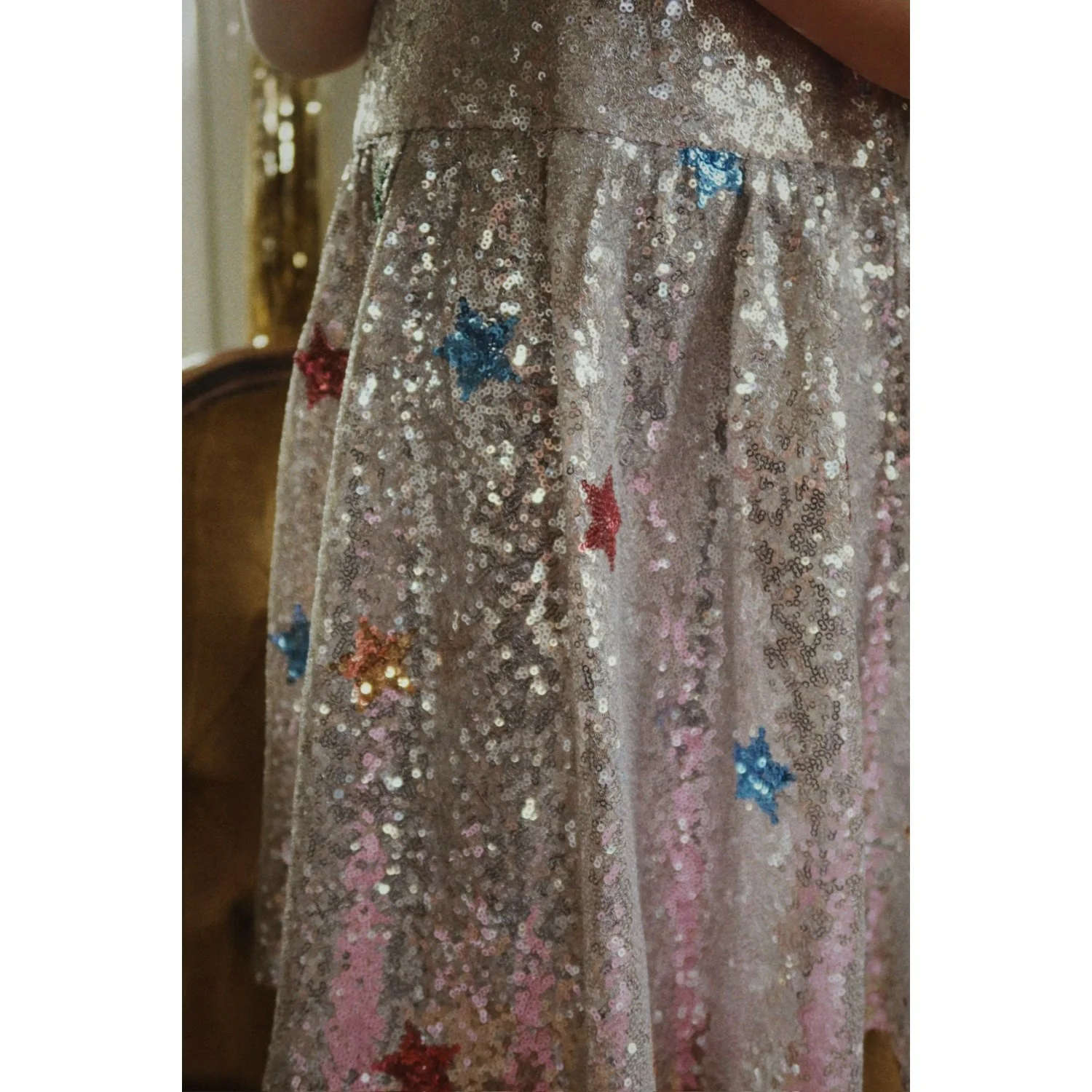 Konges Sløjd Star Sequin Silver Starla Star Dust Dress - Image 3