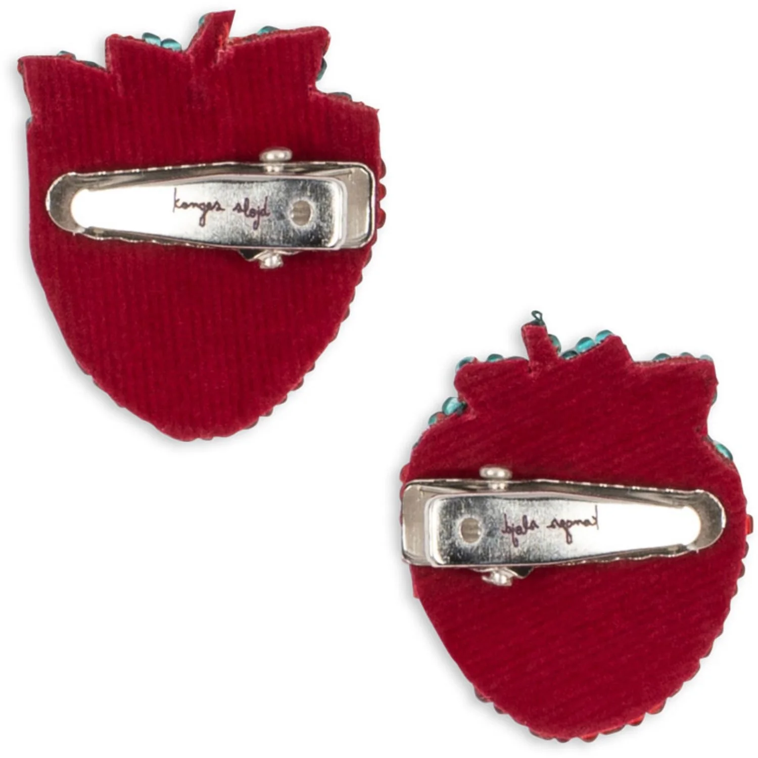 Konges Sløjd Strawberry 2 Pack Strawberry Beaded Hair Clip - Image 6