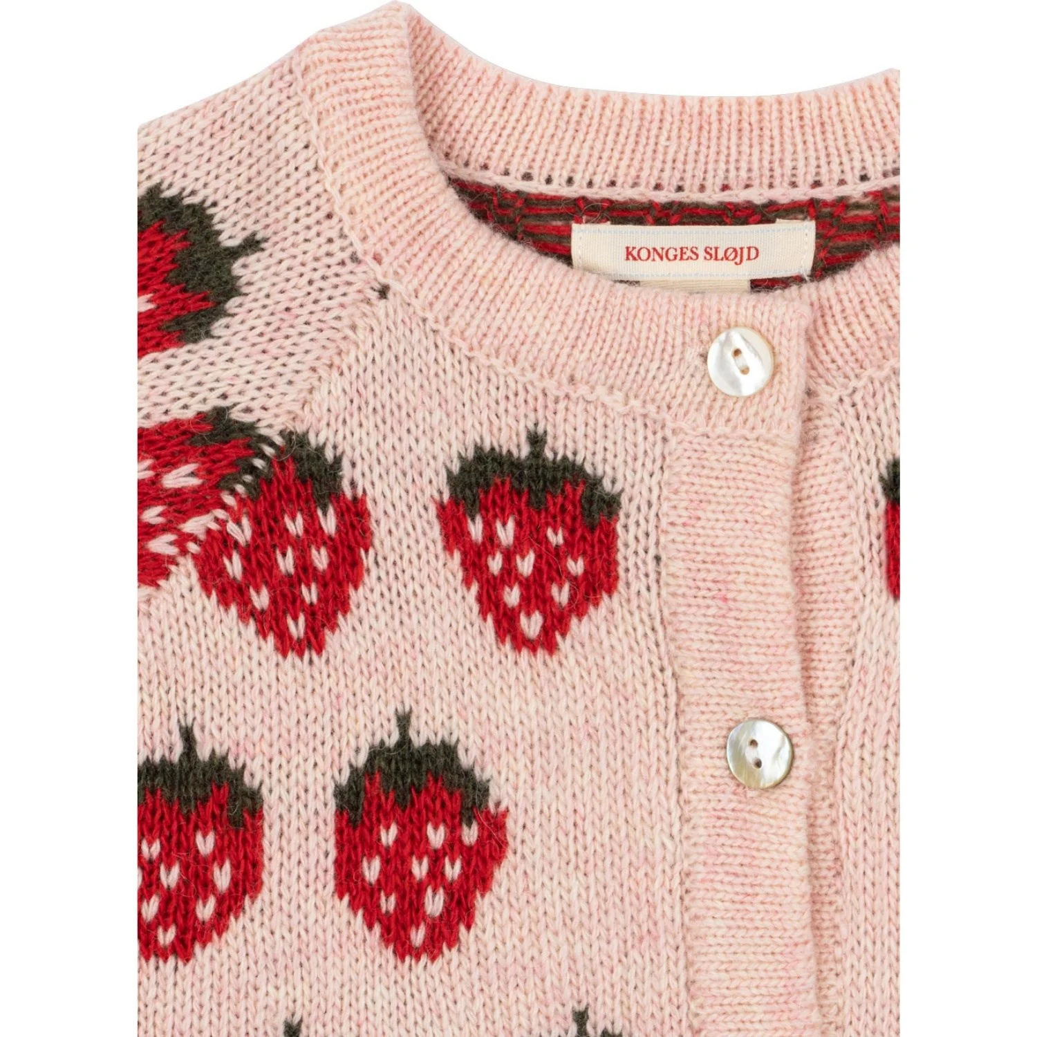 Konges Sløjd Strawberry Belou Knit Cardigan - Image 4